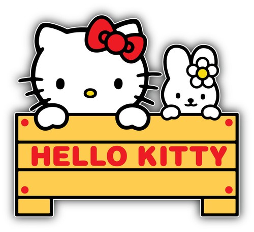 Adesivo hello kitty - kitty, cartone