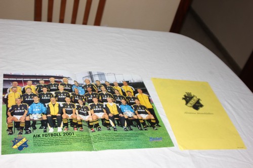 Póster oficial aik solna 2001 - póster,