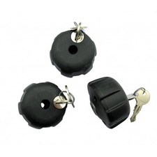 Kit pomello antifurto per portabici auto 3 pezzi