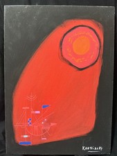 Wassily Kandinsky quadro olio su tela firmato timbrato vintage