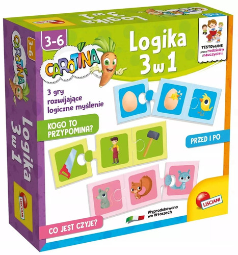 Gra carotina logika 3w1 - gra,