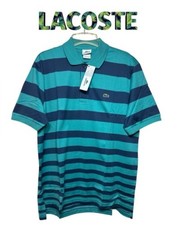 Lacoste mens polo green navy - mens, green/navy