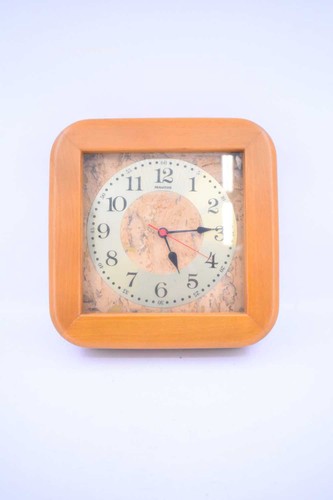 Orologio rettangolare legno - orologio,