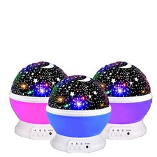 LAMPADA PROIETTORE DI STELLE  LUCE LED NOTTURNA STELLATO BAMBINO STAR MASTER