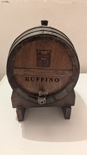 Botte BOTTICELLA in Legno  5 L con Supporto E Rubinetto  RUFFINO vintage 