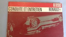  RENAULT R1190 libro uso e manutenzione in francese