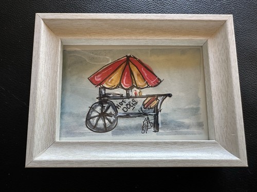 Mini carrello hot dog - "carrello, dog"