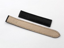 Cinturino Cartier Tank Vero Alligatore Nero Piatto 15/15mm Deployante Elegante