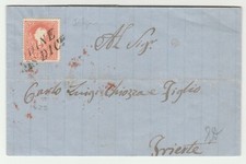 STORIA POSTALE - 1858 LOMBARDO