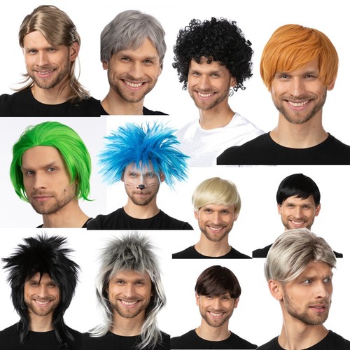 Mens wig hair short - short, natural