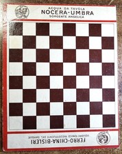 Cartoncino Pubblicitario Con Gioco Dama E Al Retro Tris Anni 50? 