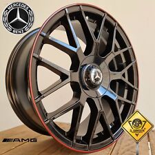 AMGs KIT 4 Cerchi In Lega 18 Compatibili con Mercedes ML R GLA GLB GLC Coupè Suv