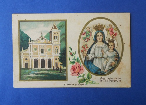 Santino cartolina madonna del - madonna,