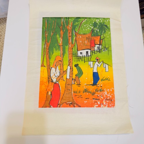 Quadro batik malese fatto - quadro,
