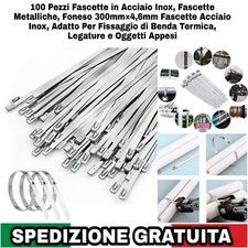 100 Fascette Metalliche in