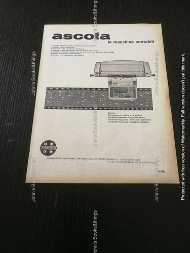 1963 ascota macchina contabile - ascota,