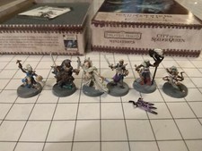 D&D Città della Regina Ragno 5 Drow + Irae dipinto Dungeons & Dragons Pathfinder