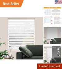 Zebra Tende per Finestre con Opzione Oscurante per Soggiorno 34 Pollici W