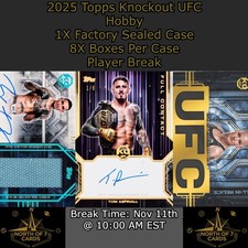 Daniel Hooker - 2025 Topps Knockout UFC Hobby - 1x custodia giocatore BREAK #10