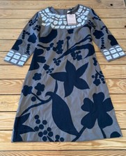 Almatrichi NWT Women’s Floral 3/4 Sleeve dress size 38 Tan R2