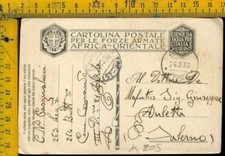 WW2 Guerra d' Africa Franchigia Posta Militare x San Bartolo Ravenna  k 205