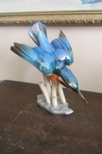 Statuina uccellino porcellana
