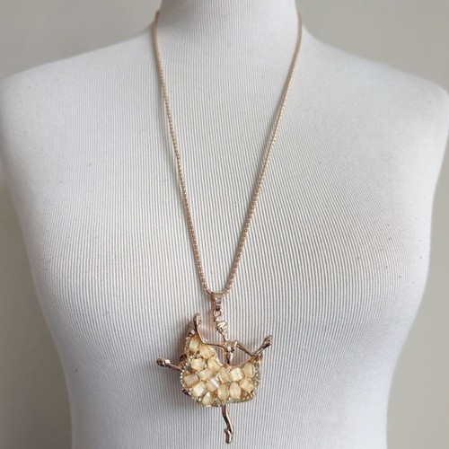 Collana ballerina tono oro - collana,