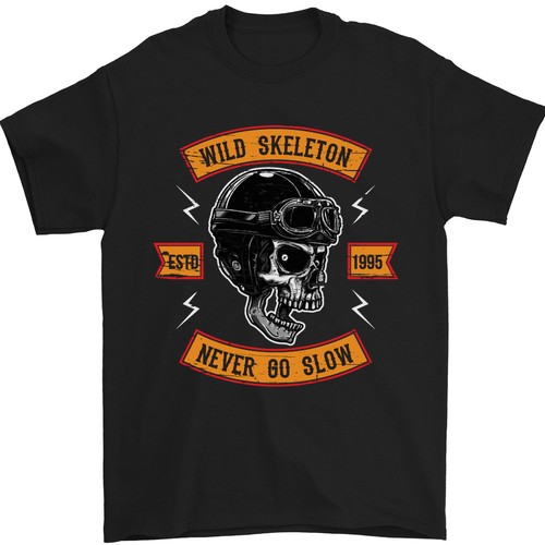 Wild scheletro moto biker - scheletro,