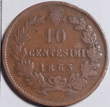 10 Centesimi 1863