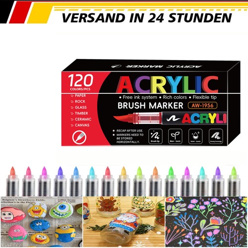 120 colori matite acriliche