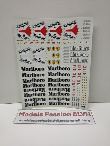 Decals ferrari marlboro 20 - ferrari, 1/20
