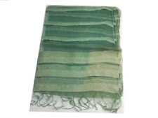 Stola organza di seta verde