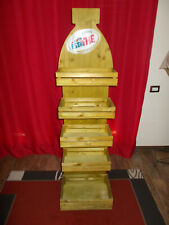  Espositore estathe estathè in legno e ferro forma di bottiglia KINDER FERRERO