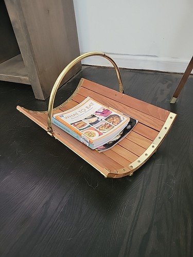 Porta riviste vintage - rovere, e