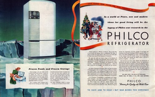 1944 philco frigorifero wwii - 1944,