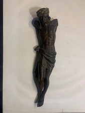 scultura legno Gesù Cristo Crocefisso metà 800