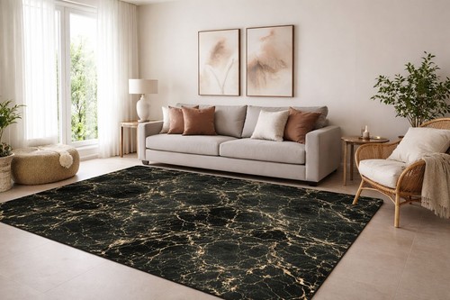 Tappeto effetto marmo - ,