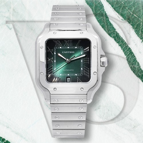 Cartier santos wssa0062 verde - santos,