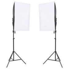 Kit per Studio Fotografico con Set Luci, Fondale e Riflettore