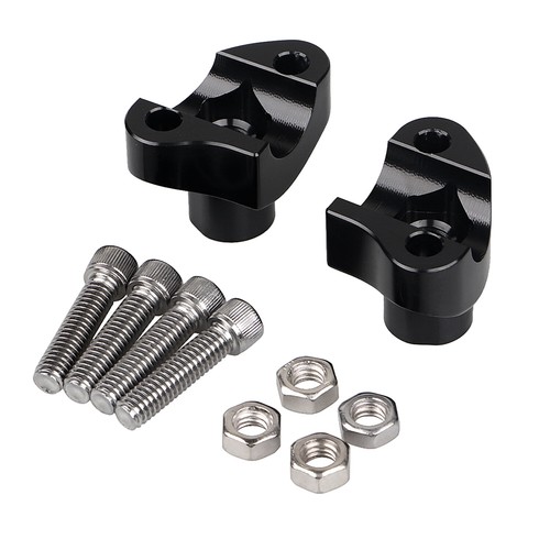 Black straight handlebar - 1.7",
