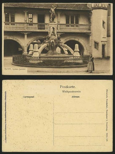 France old postcard colmar - old,