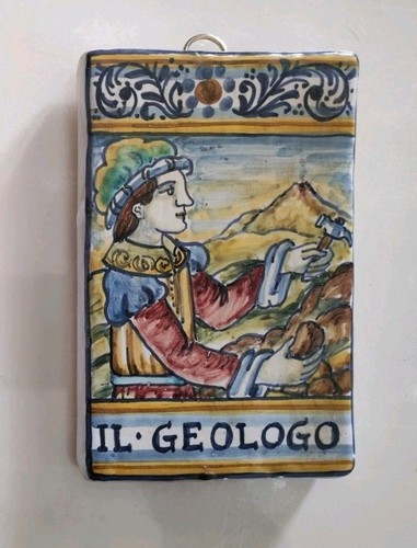 Mattone quadretto geologo - mattone,quadretto,