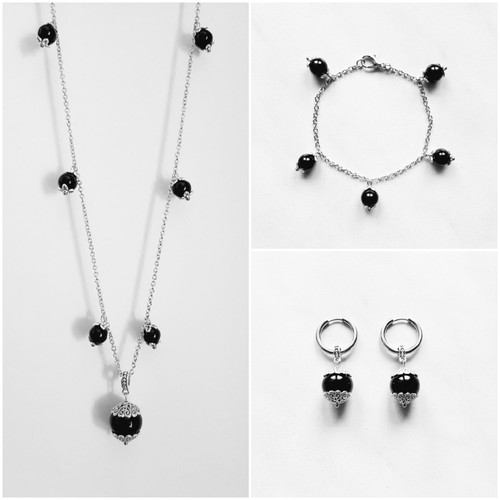 Catenina bracciale orecchini - bracciale, e