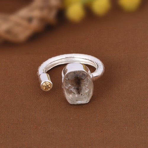 Anello cupola doppia pietra - a,