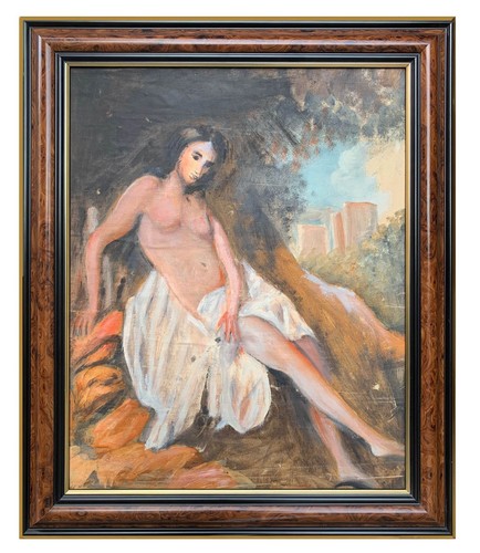 Dipinto olio tela nudo - olio, tela,