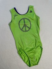 ADIDAS Shawn Johnson GK ELITE Body Ginnastica PACE Borchia USA Verde Neon AXS