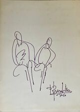 Brambilla Paolo (Bologna 1936)  Quadro Disegno Opera a Pennarello su Cartoncino