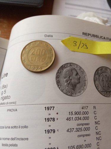 Moneta 200 lire - lire, del