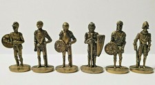 Soldatini Kinder metal Metallfiguren Serie completa Armature Ritter 35mm ottone