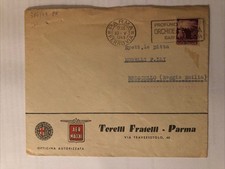Busta TERELLI FRATELLI PARMA OFFICINA Autorizzata ALFA ROMEO e AER MACCHI 1949